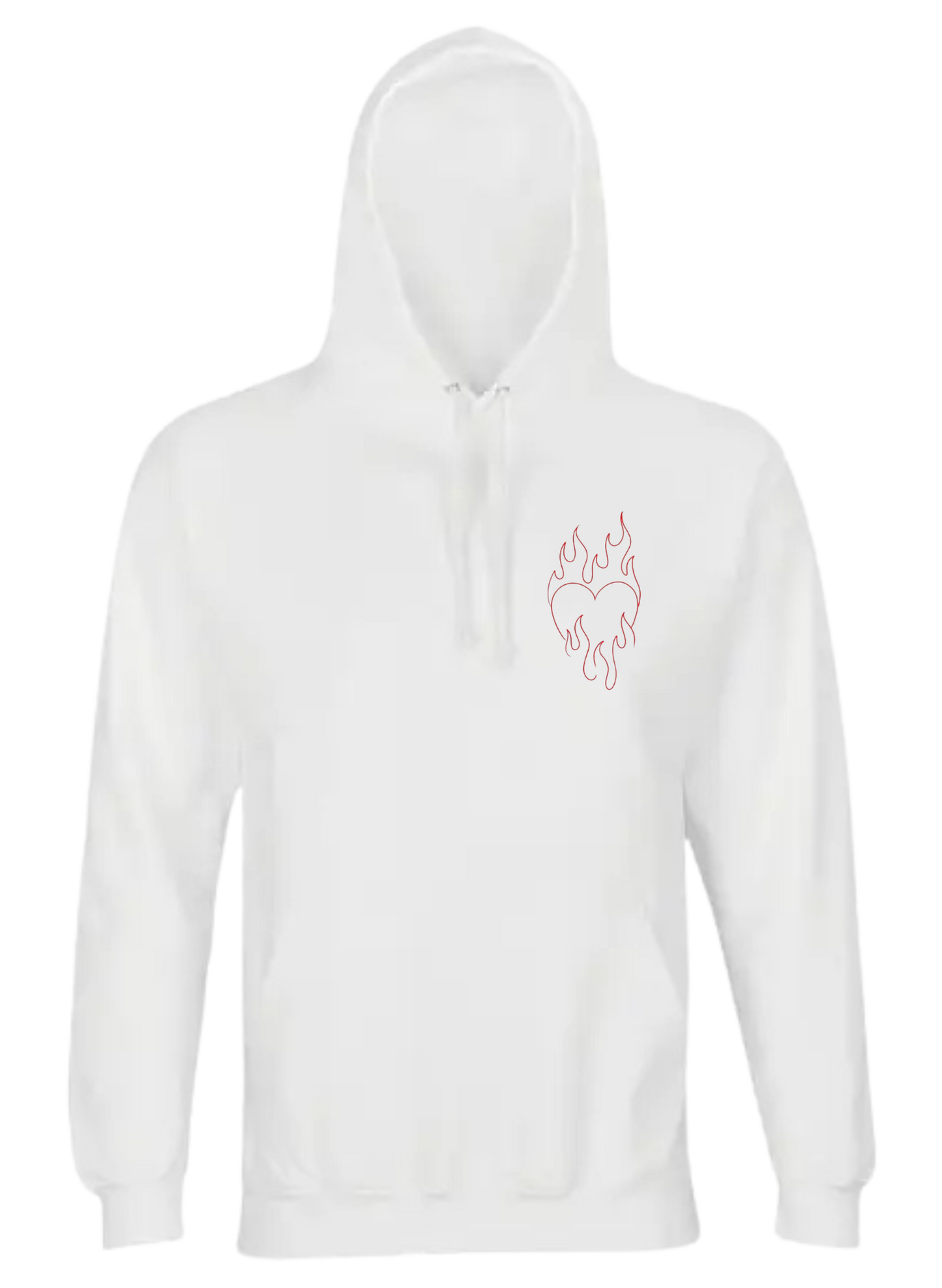 Pull « coeur flamme rouge »